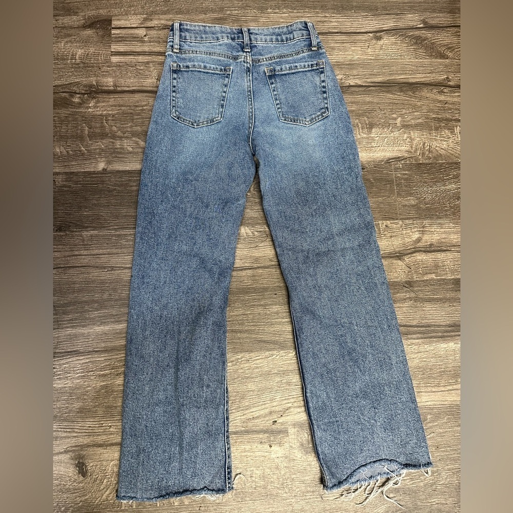Art Class Blue Distressed Straight Leg Jeans - Picture 2 of 11